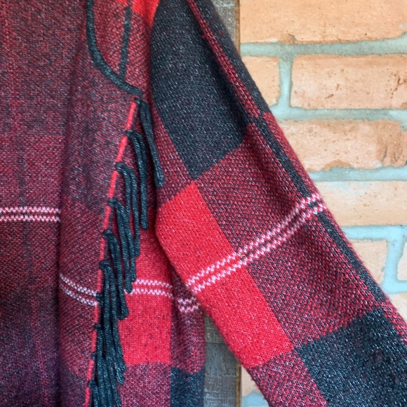 Adrienne Vittadini women’s 2x long sweater duster cardigan blackish gray plaid - Picture 12 of 16